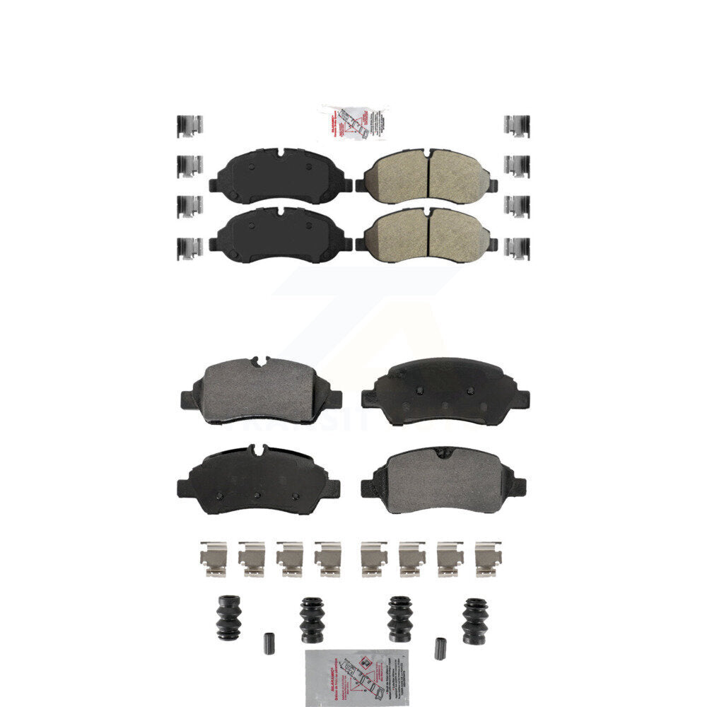 Semi-Metallic Disc Brake Pads Front Rear Kit For Ford Transit-250 Transit-150 HD