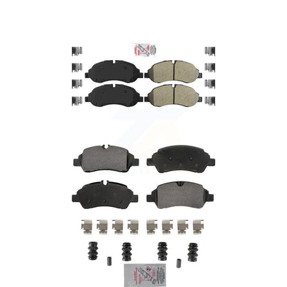 Semi-Metallic Disc Brake Pads Front Rear Kit For Ford Transit-250 Transit-150 HD
