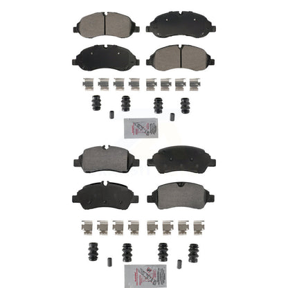 Semi-Metallic Disc Brake Pads Front Rear Kit For Ford Transit-250 Transit-150 HD