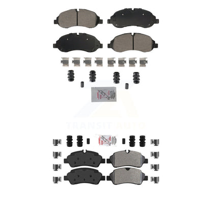 Semi-Metallic Disc Brake Pads Front Rear Kit For Ford Transit-250 Transit-150 HD