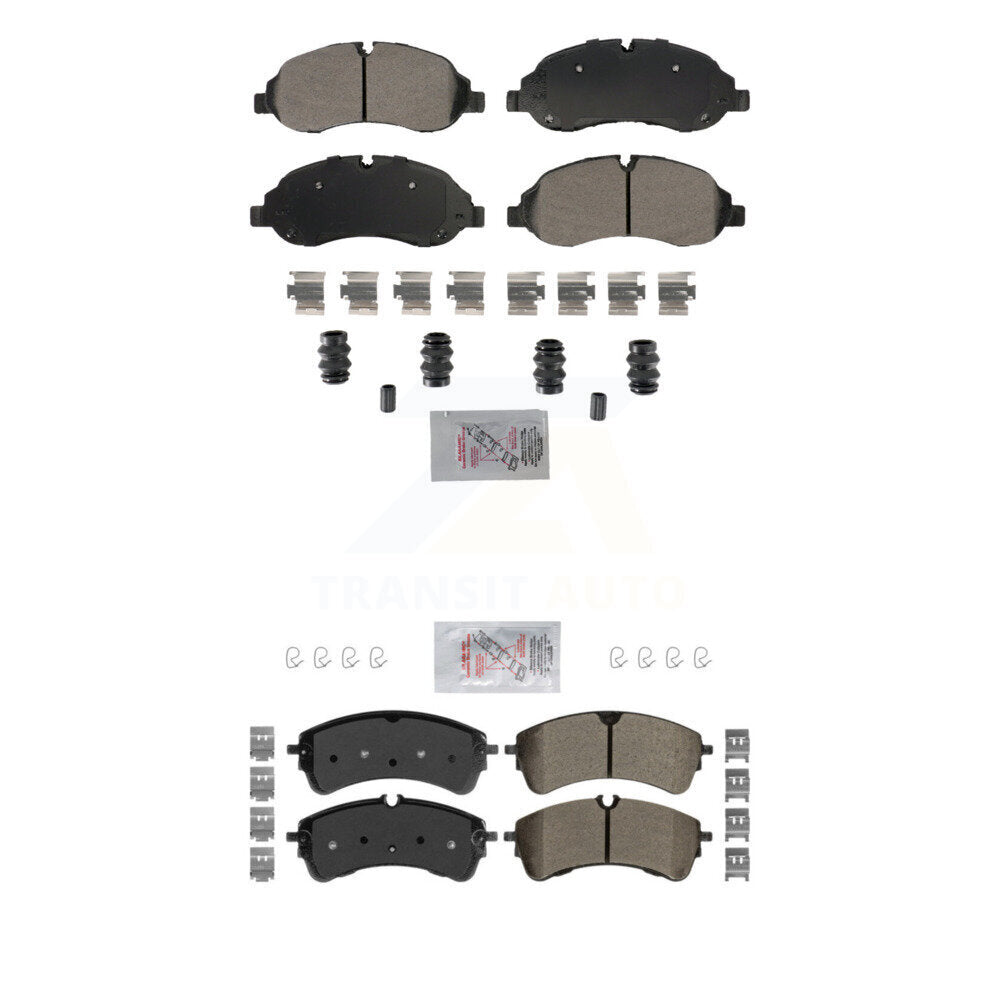 Semi-Metallic Disc Brake Pads Front Rear Kit For Ford Transit-250 Transit-150 HD