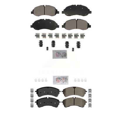 Semi-Metallic Disc Brake Pads Front Rear Kit For Ford Transit-250 Transit-150 HD
