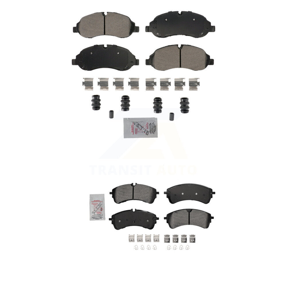 Semi-Metallic Disc Brake Pads Front Rear Kit For Ford Transit-250 Transit-150 HD