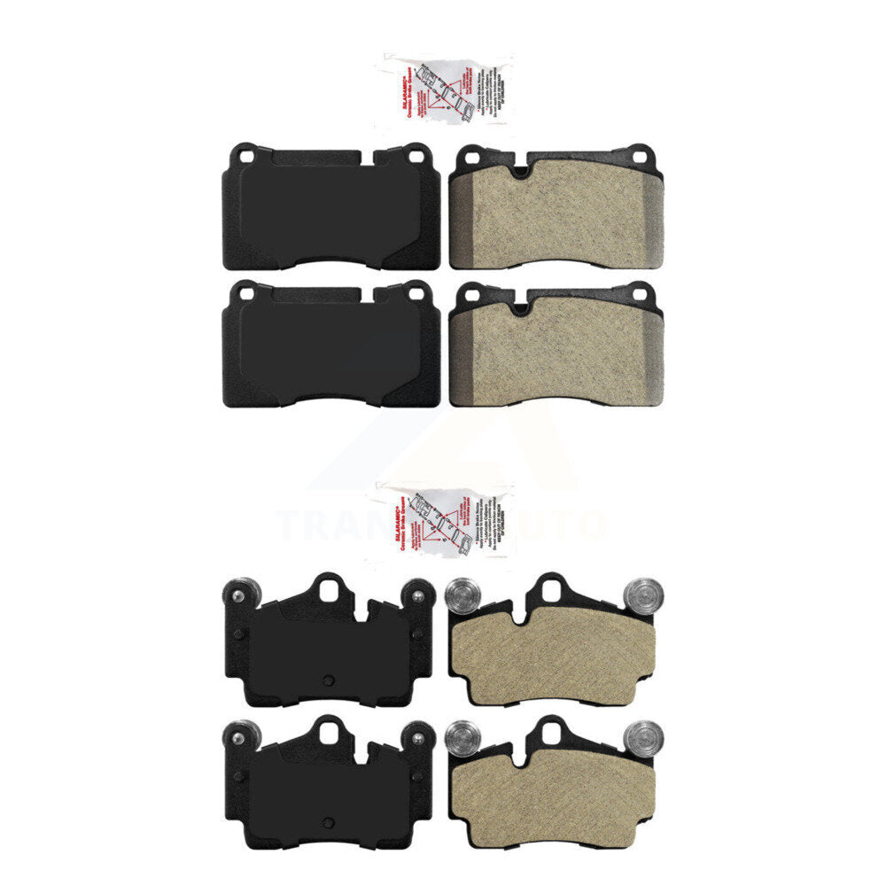 Semi-Metallic Disc Brake Pads Front Rear Kit For Volkswagen Touareg