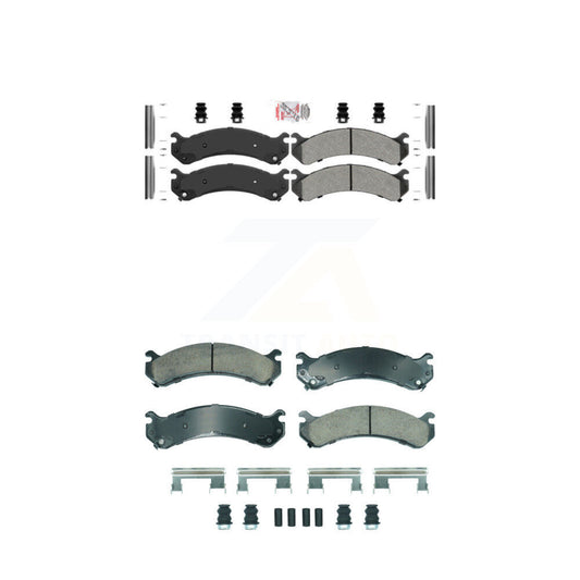Semi-Metallic Ceramic Disc Brake Pads Front Rear Kit For Chevrolet GMC Silverado