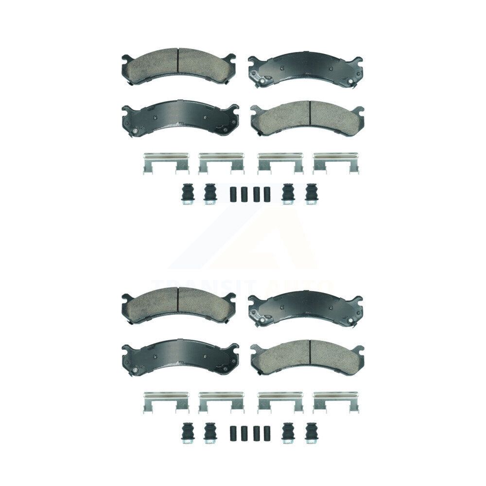 Ceramic Disc Brake Pads Front Rear Kit For Chevrolet GMC Silverado 3500 Sierra