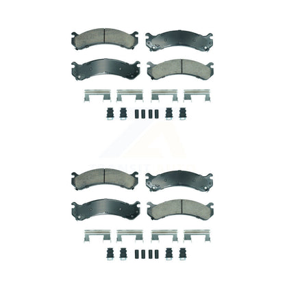 Ceramic Disc Brake Pads Front Rear Kit For Chevrolet GMC Silverado 3500 Sierra