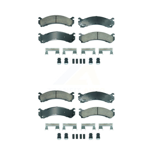 Ceramic Disc Brake Pads Front Rear Kit For Chevrolet GMC Silverado 3500 Sierra