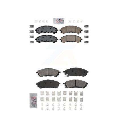 Ceramic Disc Brake Pads Front Rear Kit For 2019-2023 Ford Ranger