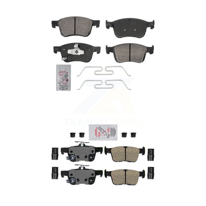 Ceramic Disc Brake Pads Front Rear Kit For Honda Accord Civic