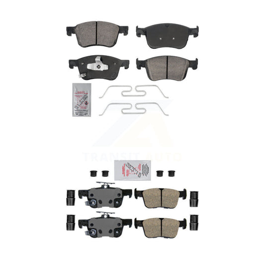 Ceramic Disc Brake Pads Front Rear Kit For Honda Accord Civic