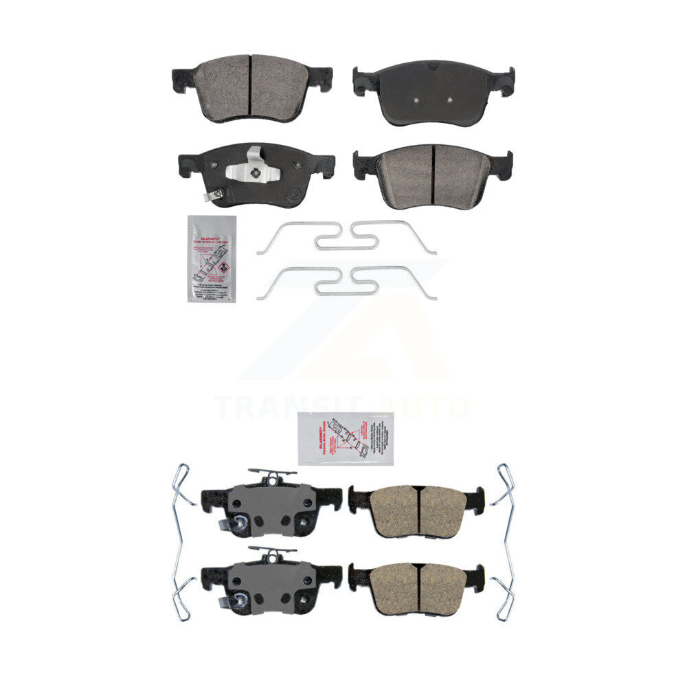 Ceramic Disc Brake Pads Front Rear Kit For Honda Accord Civic