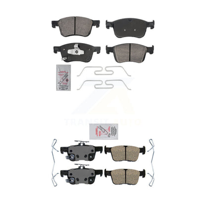 Ceramic Disc Brake Pads Front Rear Kit For Honda Accord Civic
