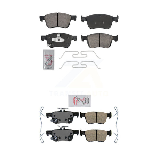 Ceramic Disc Brake Pads Front Rear Kit For Honda Accord Civic