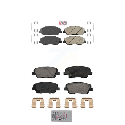 Ceramic Disc Brake Pads Front Rear Kit For 2013-2016 Hyundai Santa Fe XL 3.3L