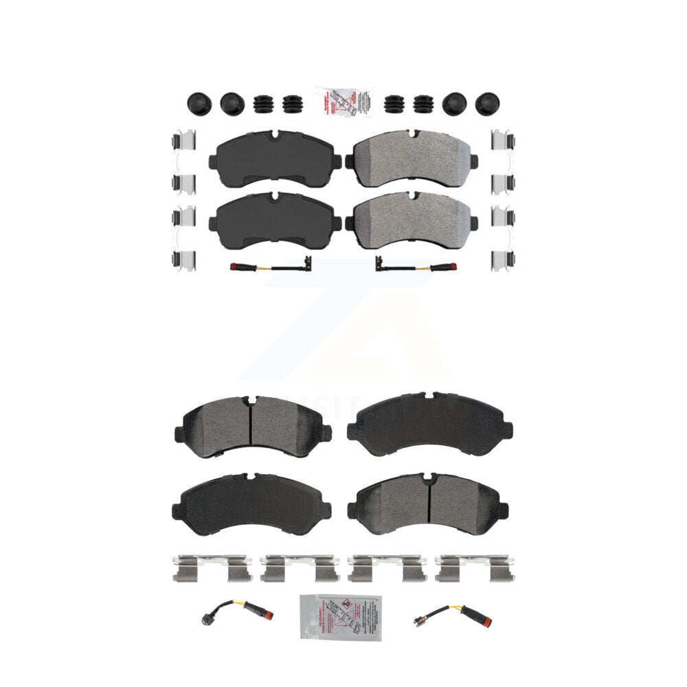 Semi-Metallic Disc Brake Pads Front Rear Kit For Mercedes-Benz Sprinter 3500