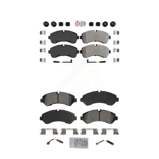 Semi-Metallic Disc Brake Pads Front Rear Kit For Mercedes-Benz Sprinter 3500