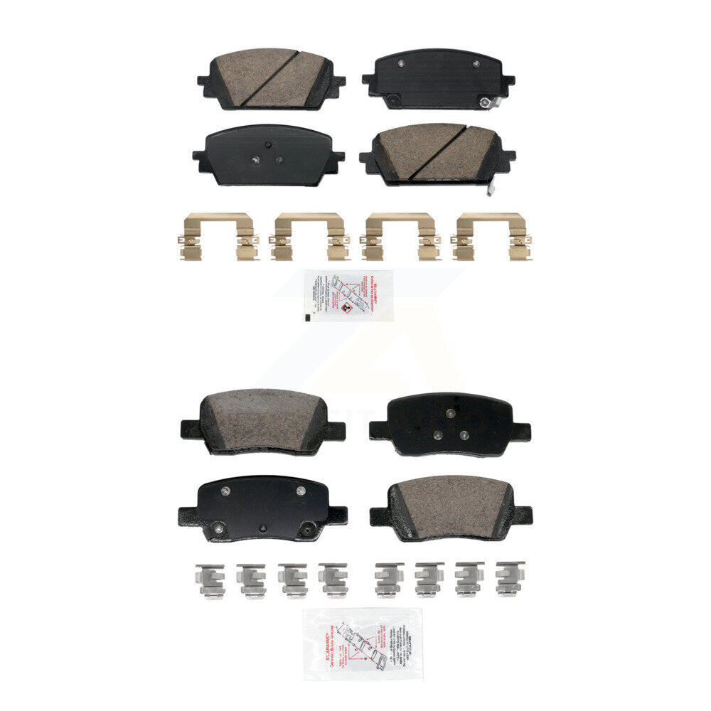 Ceramic Disc Brake Pads Front Rear Kit For Hyundai Santa Fe Kia Sorento Cruz