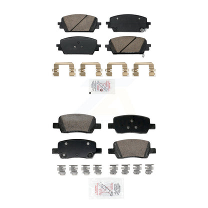 Ceramic Disc Brake Pads Front Rear Kit For Hyundai Santa Fe Kia Sorento Cruz