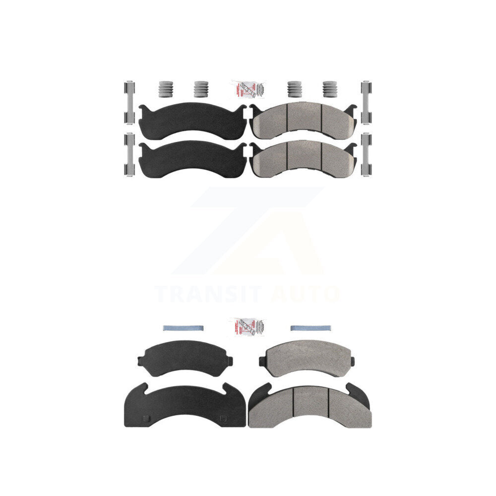 Semi-Metallic Disc Brake Pads Front Rear Kit For Blue Bird TC2000