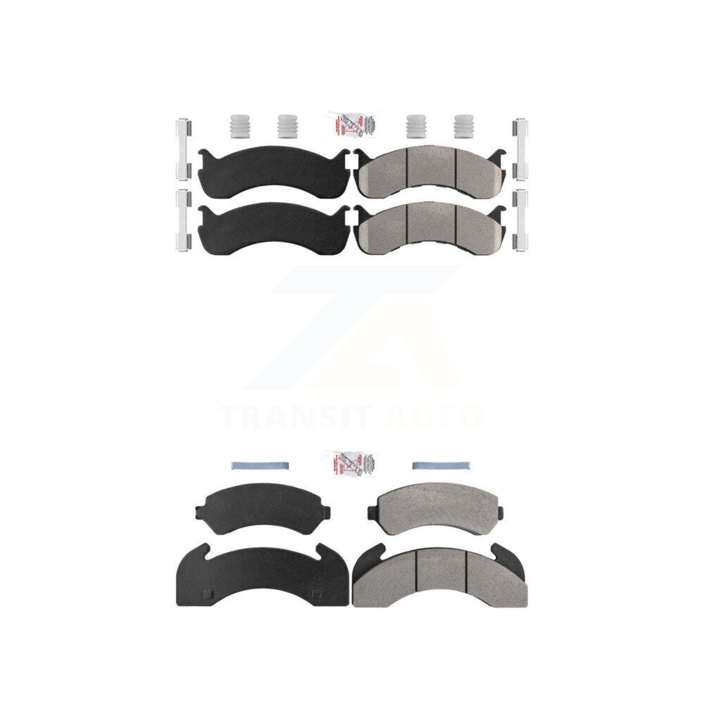 Semi-Metallic Disc Brake Pads Front Rear Kit For Blue Bird TC2000