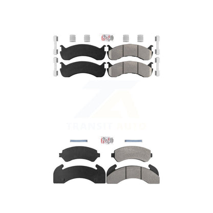 Semi-Metallic Disc Brake Pads Front Rear Kit For Blue Bird TC2000