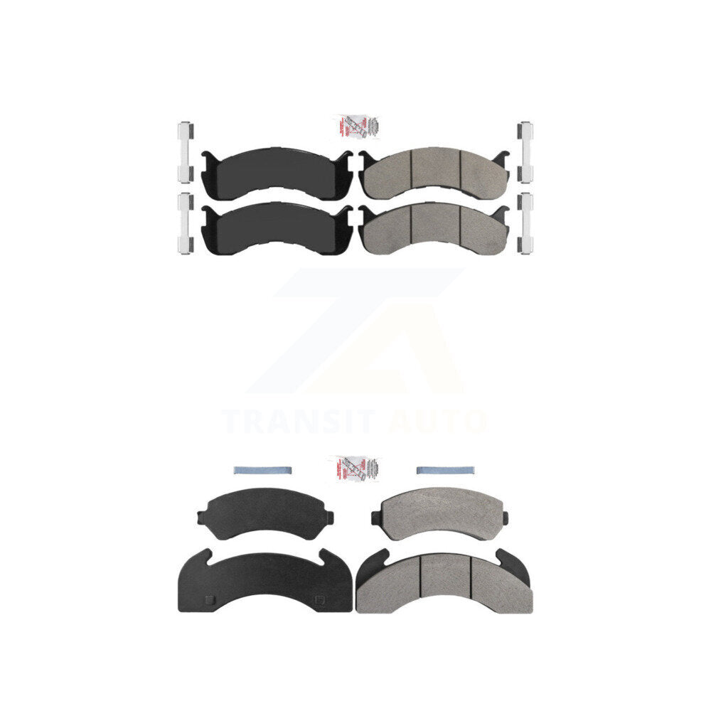 Semi-Metallic Disc Brake Pads Front Rear Kit For Blue Bird TC2000
