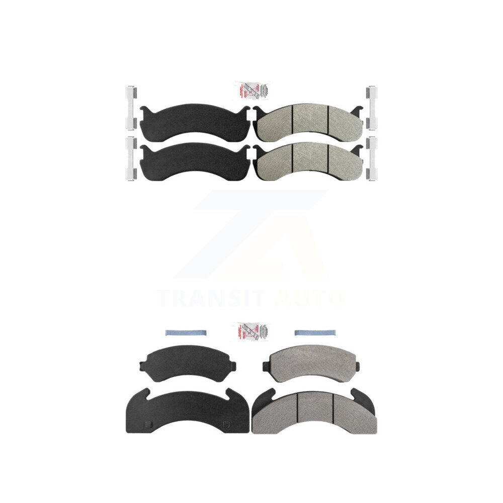 Semi-Metallic Disc Brake Pads Front Rear Kit For Blue Bird TC2000