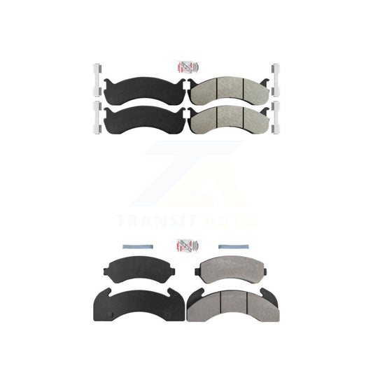 Semi-Metallic Disc Brake Pads Front Rear Kit For Blue Bird TC2000