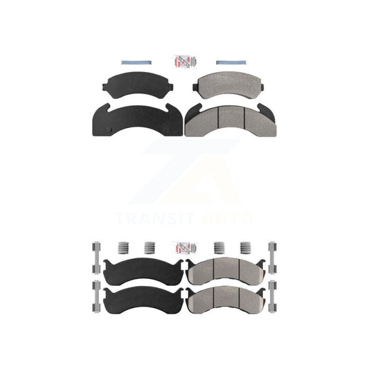 Semi-Metallic Disc Brake Pads Front Rear Kit For Blue Bird TC2000