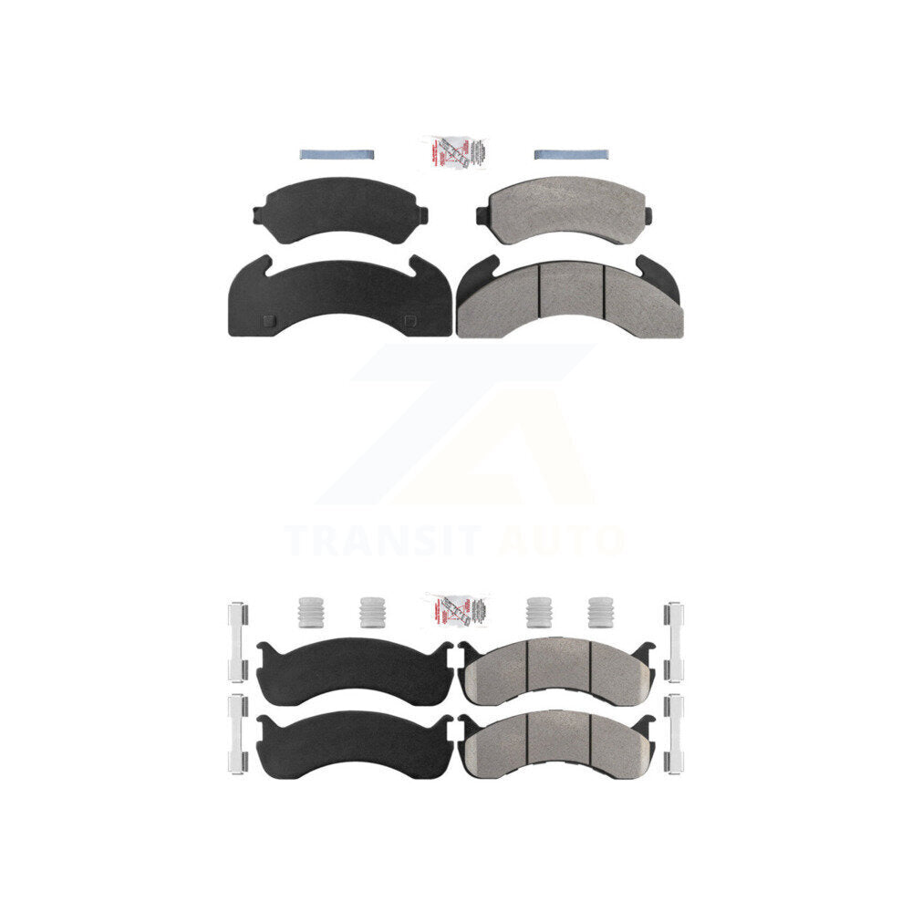 Semi-Metallic Disc Brake Pads Front Rear Kit For Blue Bird TC2000