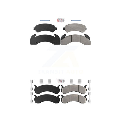 Semi-Metallic Disc Brake Pads Front Rear Kit For Blue Bird TC2000