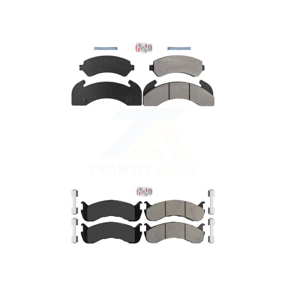 Semi-Metallic Disc Brake Pads Front Rear Kit For Blue Bird TC2000