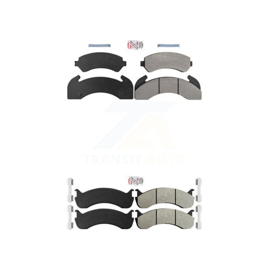 Semi-Metallic Disc Brake Pads Front Rear Kit For Blue Bird TC2000