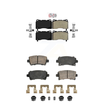 Semi-Metallic Ceramic Disc Brake Pads Front Rear Kit For Buick Regal Saab 9-5