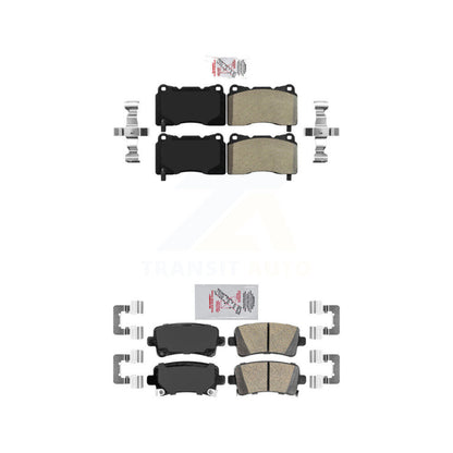 Semi-Metallic Ceramic Disc Brake Pads Front Rear Kit For Buick Regal Saab 9-5
