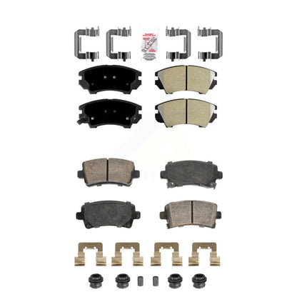 Semi-Metallic Ceramic Disc Brake Pads Front Rear Kit For Saab 9-5