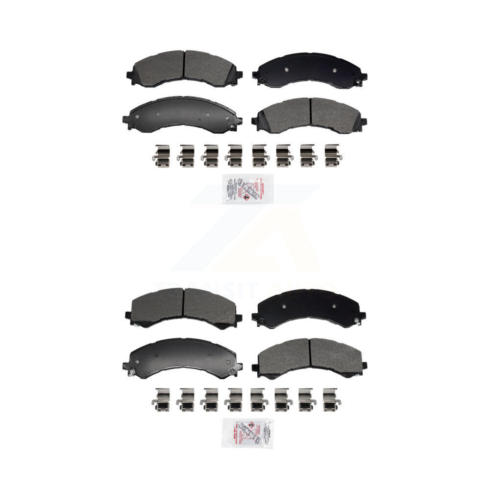 Semi-Metallic Disc Brake Pads Front Rear Kit For GMC Chevrolet Savana 2500 3500