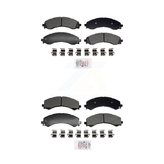 Semi-Metallic Disc Brake Pads Front Rear Kit For GMC Chevrolet Savana 2500 3500