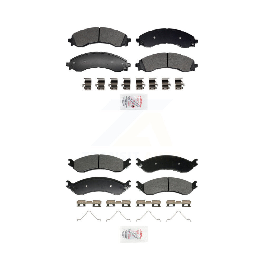 Semi-Metallic Disc Brake Pads Front Rear Kit For GMC Chevrolet Savana 2500 3500