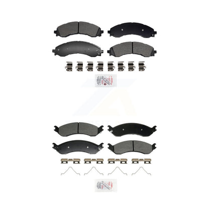 Semi-Metallic Disc Brake Pads Front Rear Kit For GMC Chevrolet Savana 2500 3500