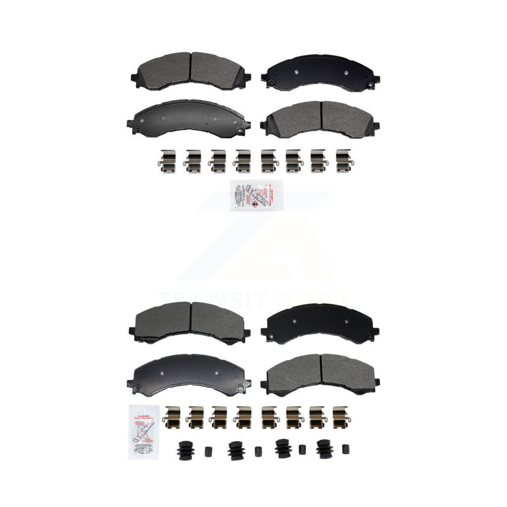Semi-Metallic Disc Brake Pads Front Rear Kit For GMC Chevrolet Savana 2500 3500