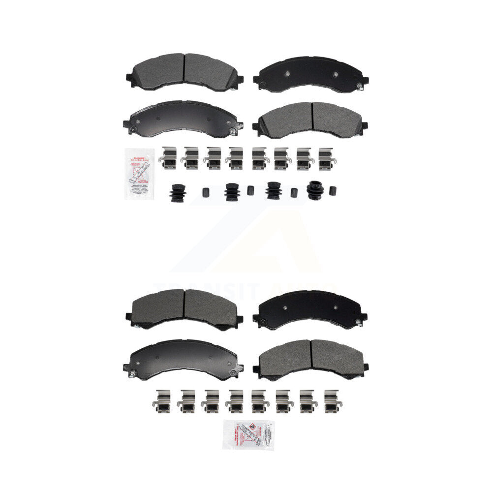 Semi-Metallic Disc Brake Pads Front Rear Kit For GMC Chevrolet Savana 2500 3500