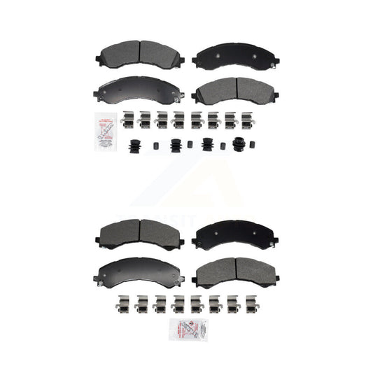 Semi-Metallic Disc Brake Pads Front Rear Kit For GMC Chevrolet Savana 2500 3500