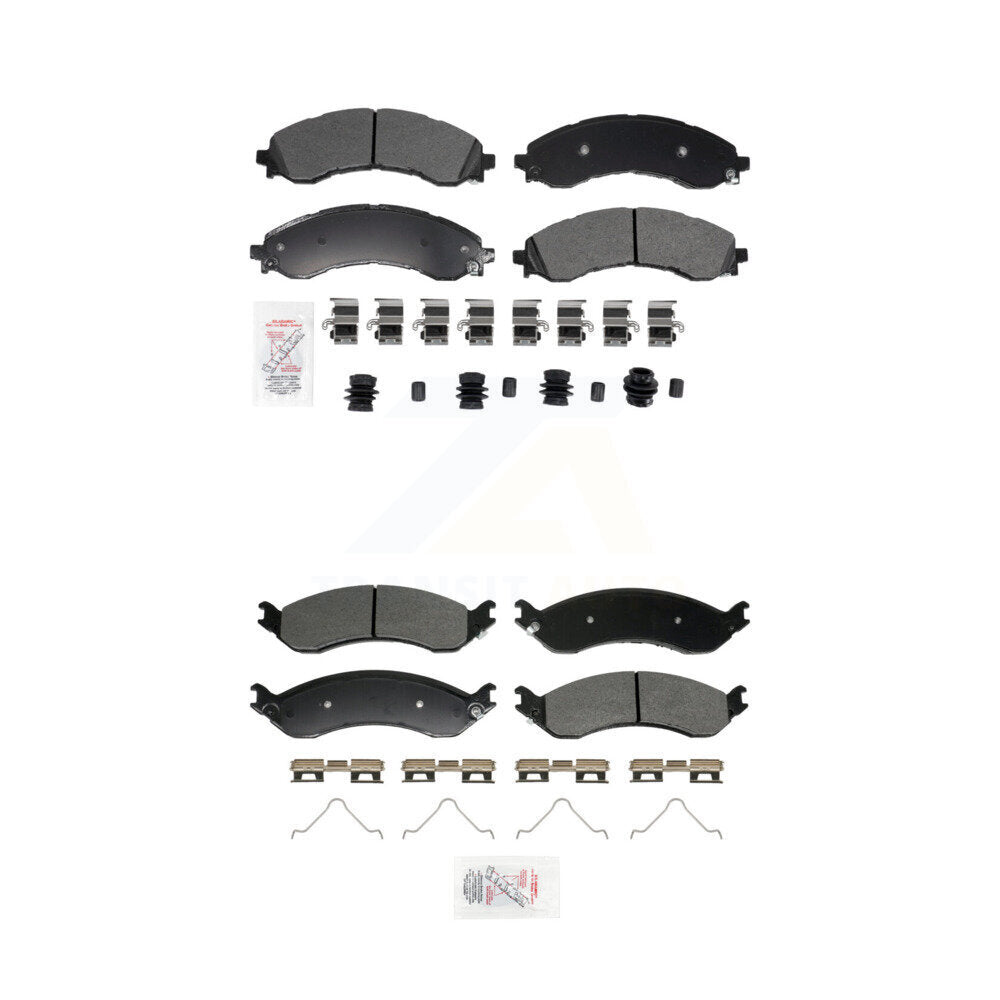 Semi-Metallic Disc Brake Pads Front Rear Kit For GMC Chevrolet Savana 2500 3500