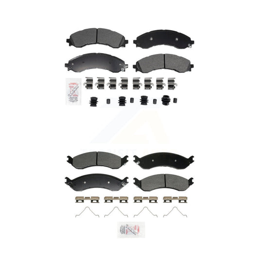 Semi-Metallic Disc Brake Pads Front Rear Kit For GMC Chevrolet Savana 2500 3500