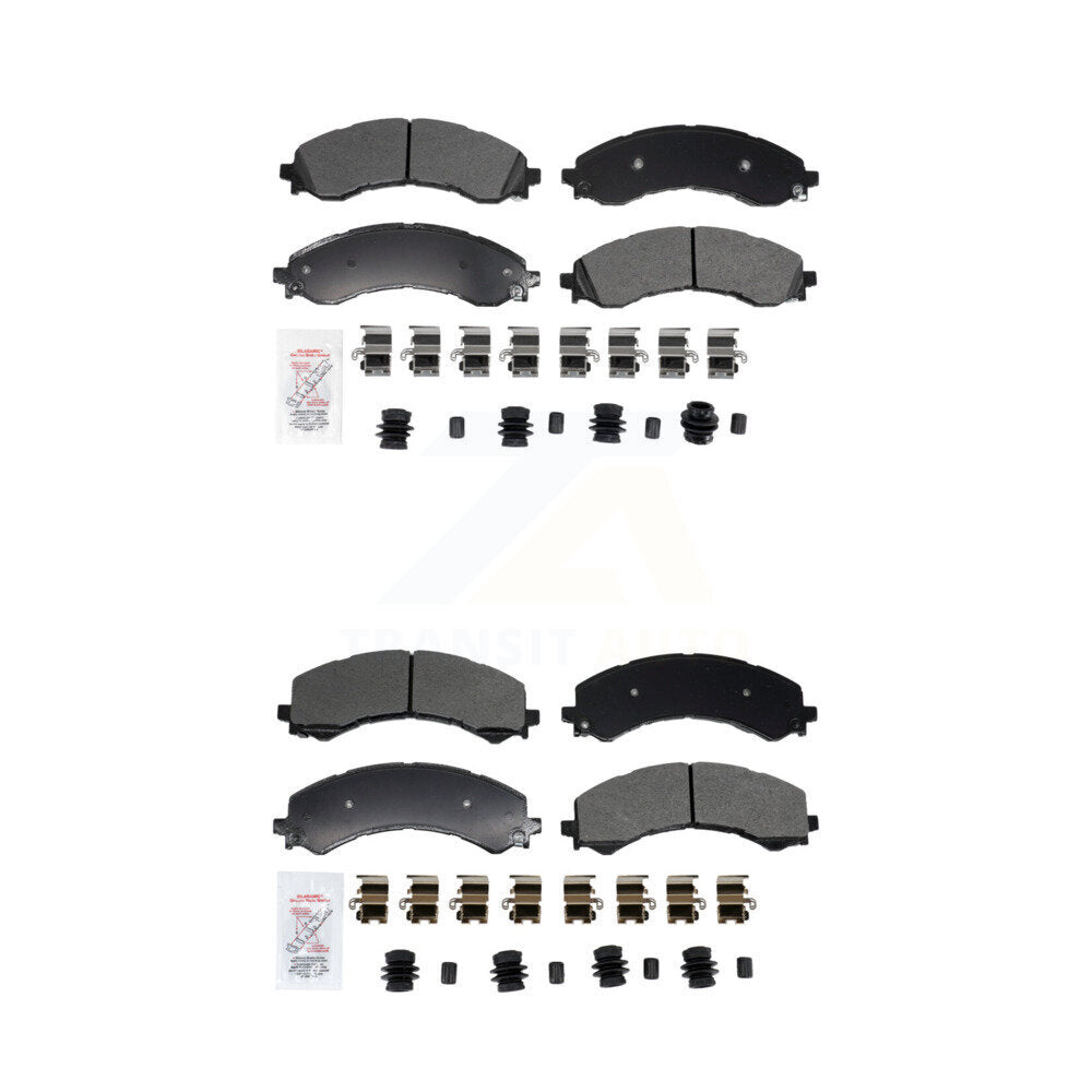 Semi-Metallic Disc Brake Pads Front Rear Kit For GMC Chevrolet Savana 2500 3500