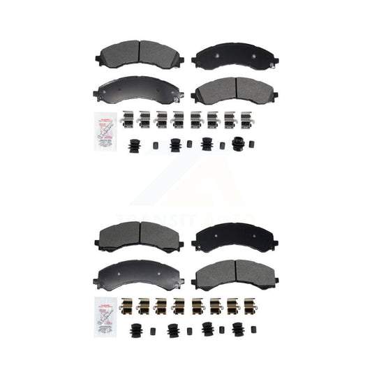 Semi-Metallic Disc Brake Pads Front Rear Kit For GMC Chevrolet Savana 2500 3500