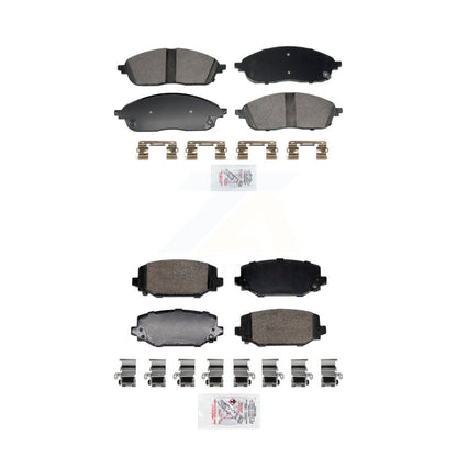 Ceramic Disc Brake Pads Front Rear Kit For 2021-2023 Jeep Grand Cherokee L