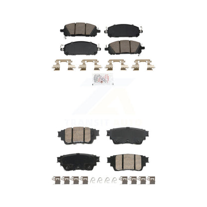 Ceramic Disc Brake Pads Front Rear Kit For Mitsubishi Outlander Nissan INFINITI